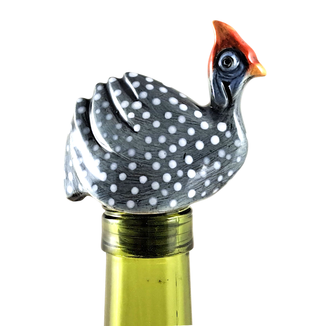 Wine-O Guinea Fowl bottle stopper