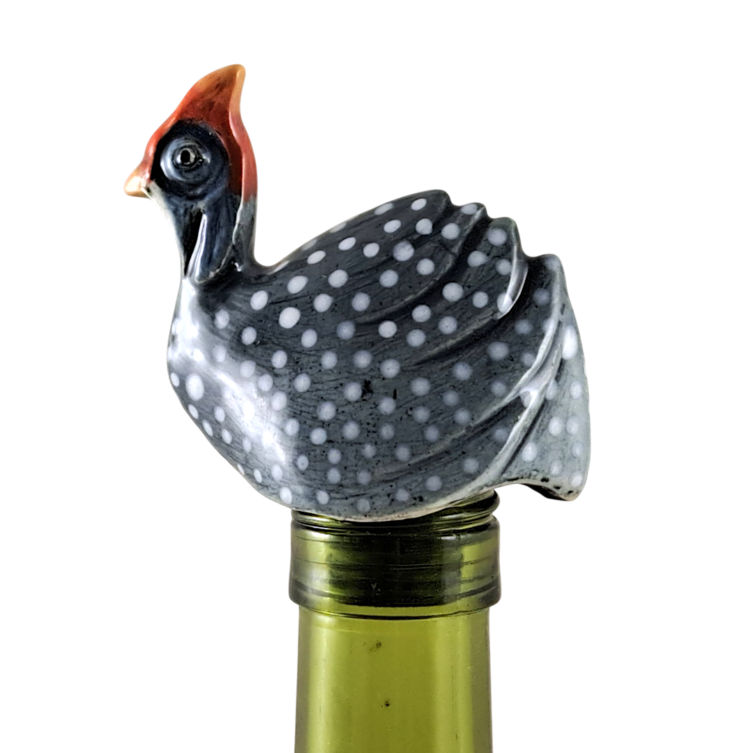 Wine-O Guinea Fowl bottle stopper