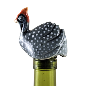 Wine-O Guinea Fowl bottle stopper