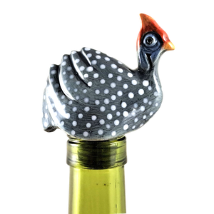 Wine-O Guinea Fowl bottle stopper