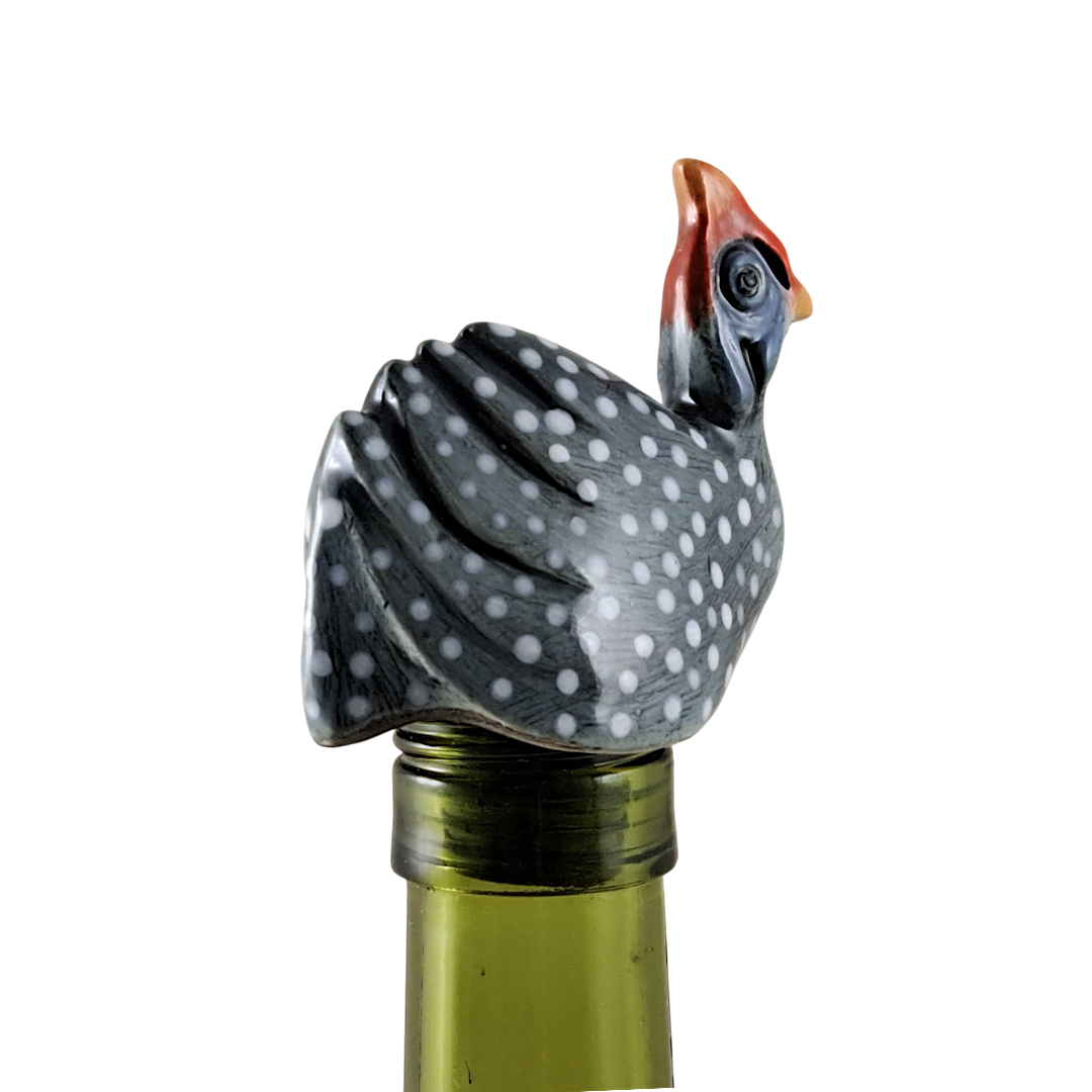 Wine-O Guinea Fowl bottle stopper